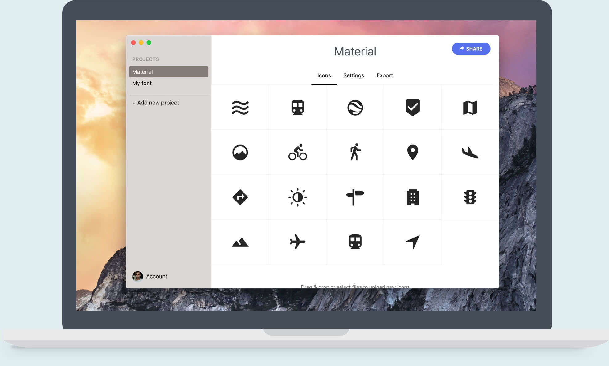 Download Webfont Create And Manage Custom Icon Fonts Svg Sprites Webfont App For Mac